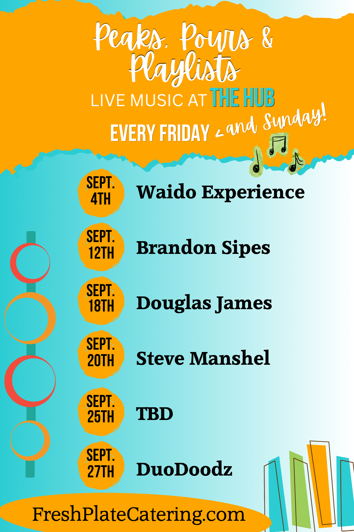 Live Music at the HUB September