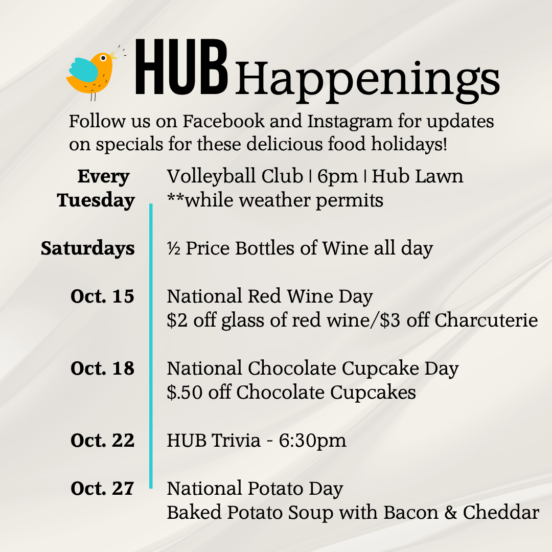 HUB Happenings October 2026